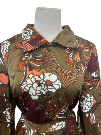 LEDERMAN OLIVE FLORAL DRESS | 8-10