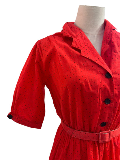 JINTYS RED POLKADOT DRESS | 12