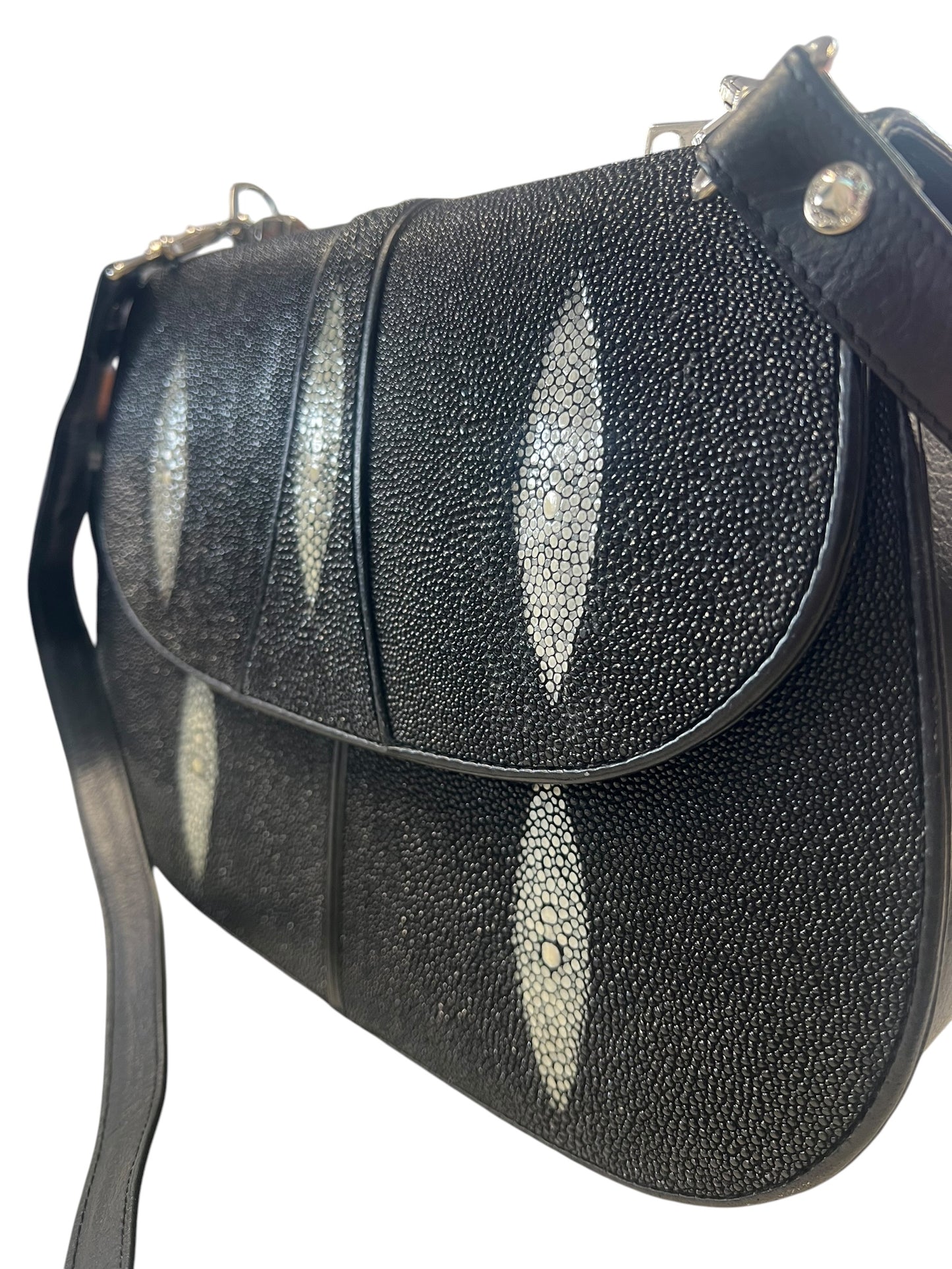 RARE STINGRAY LEATHER SHOULDER BAG