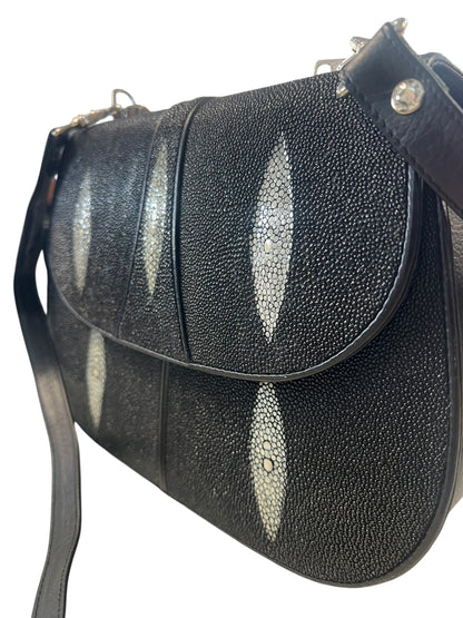 RARE STINGRAY LEATHER SHOULDER BAG