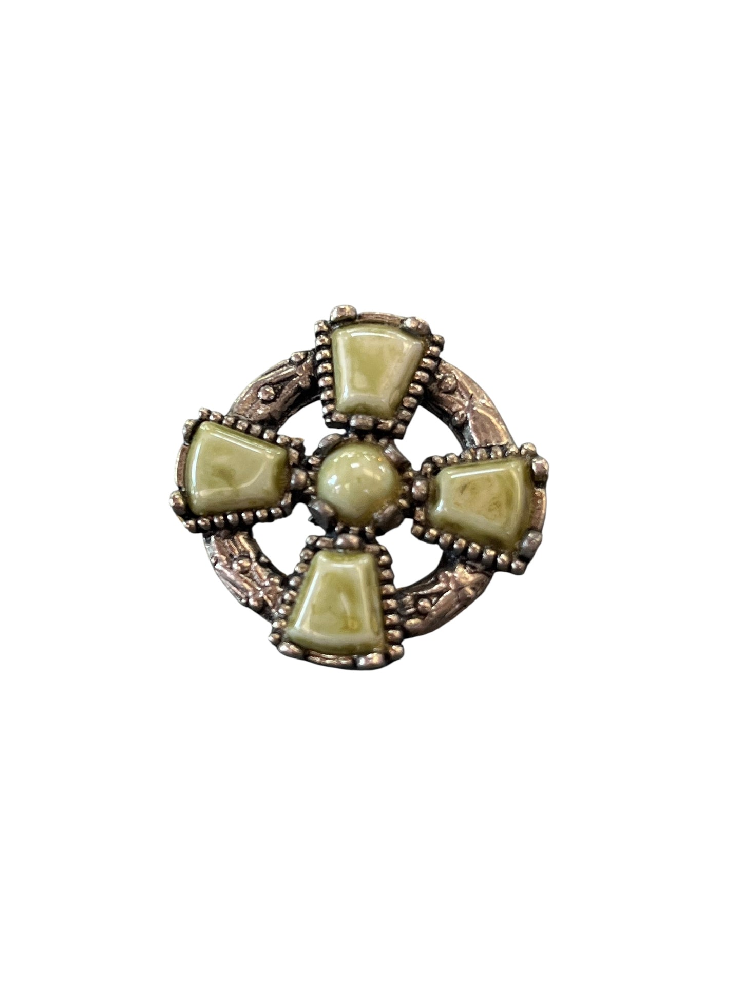 CELTIC STONE BROOCH