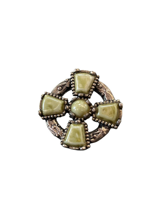 CELTIC STONE BROOCH