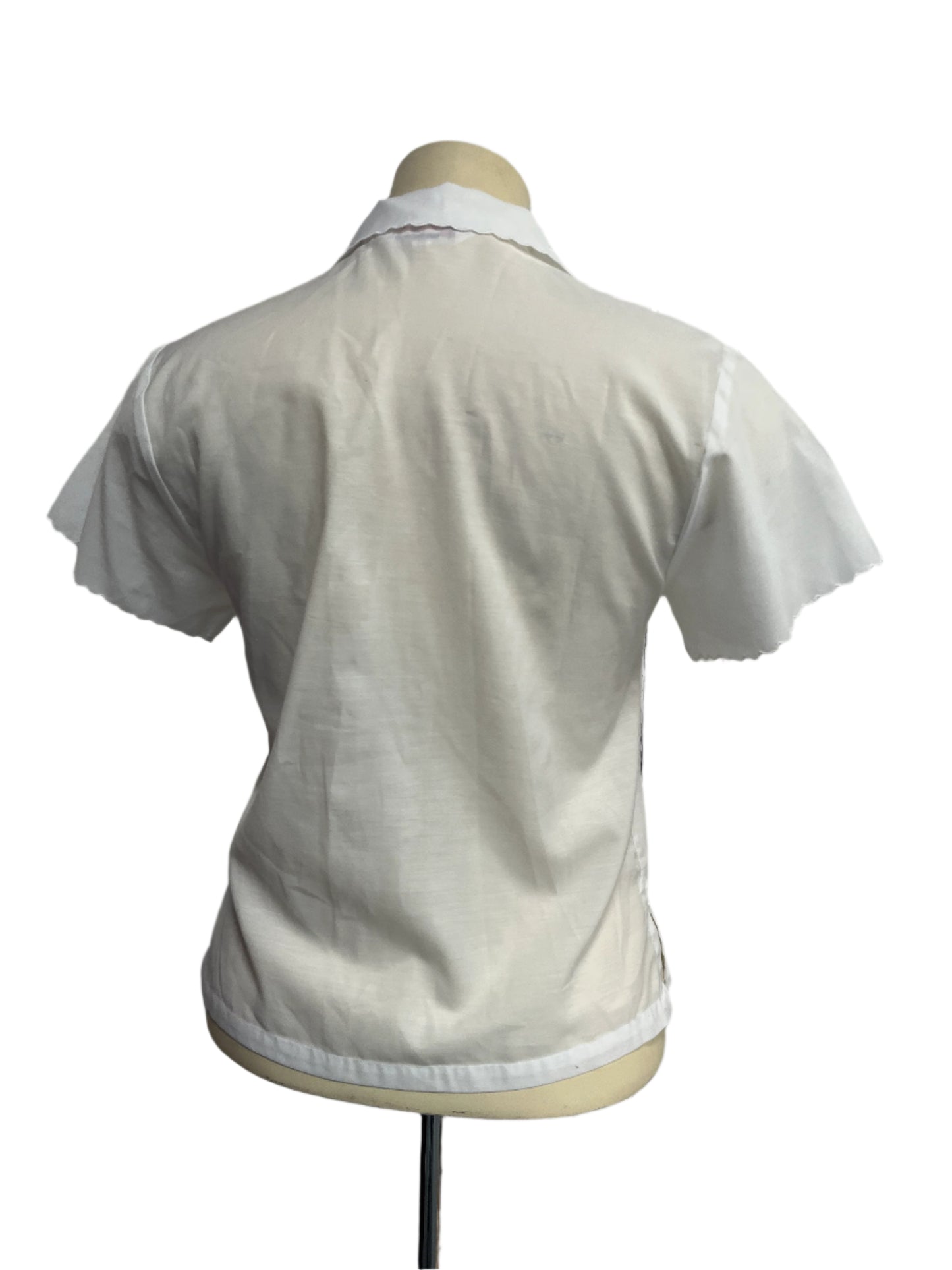 DAFFIDOL WHITE BLOUSE SZ L/14