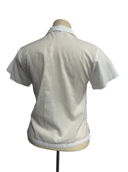 DAFFIDOL WHITE BLOUSE SZ L/14