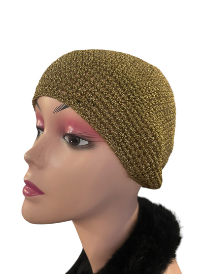 GOLD SKULL CAP