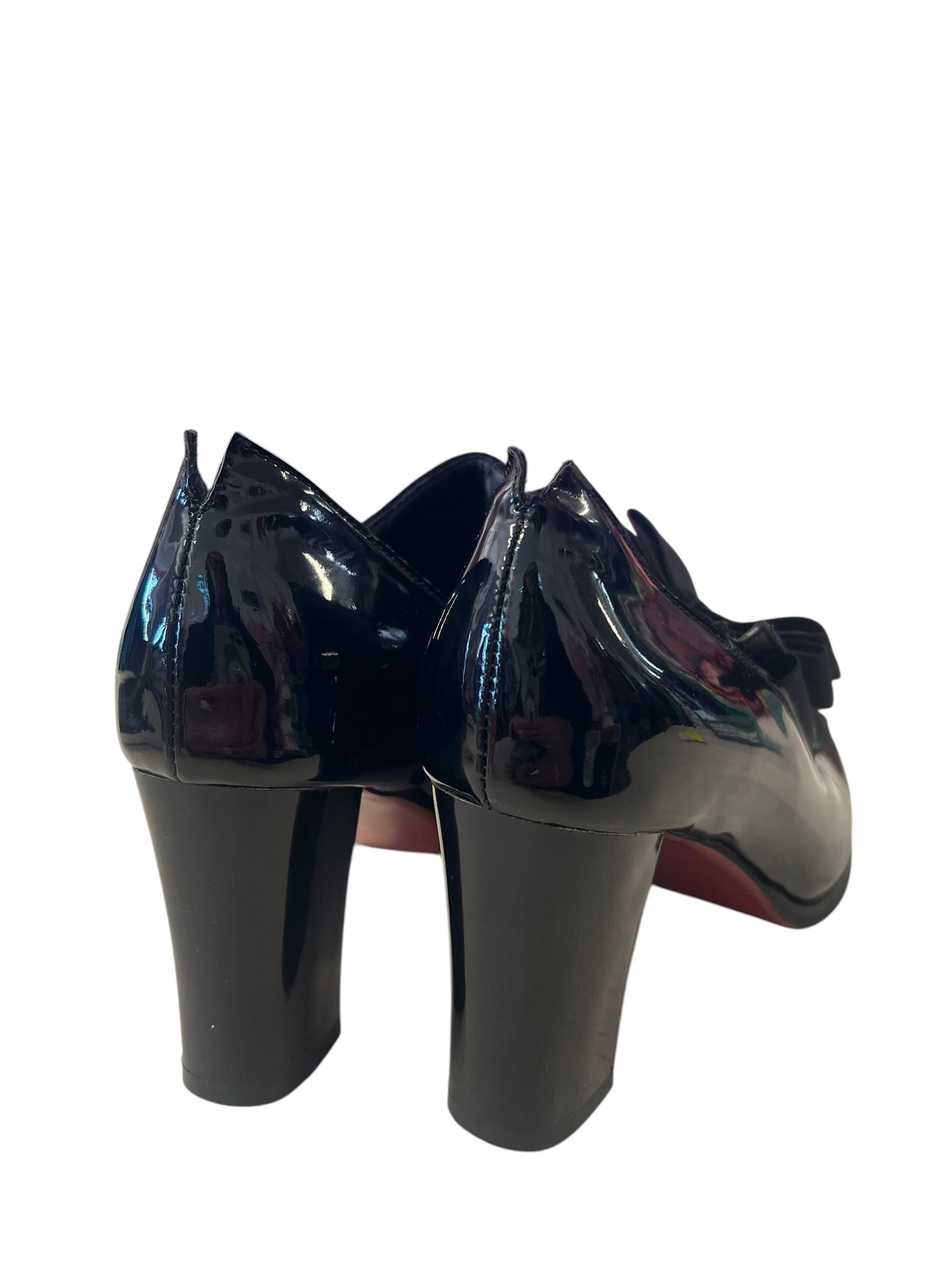 BLACK BOW HEELS | 8