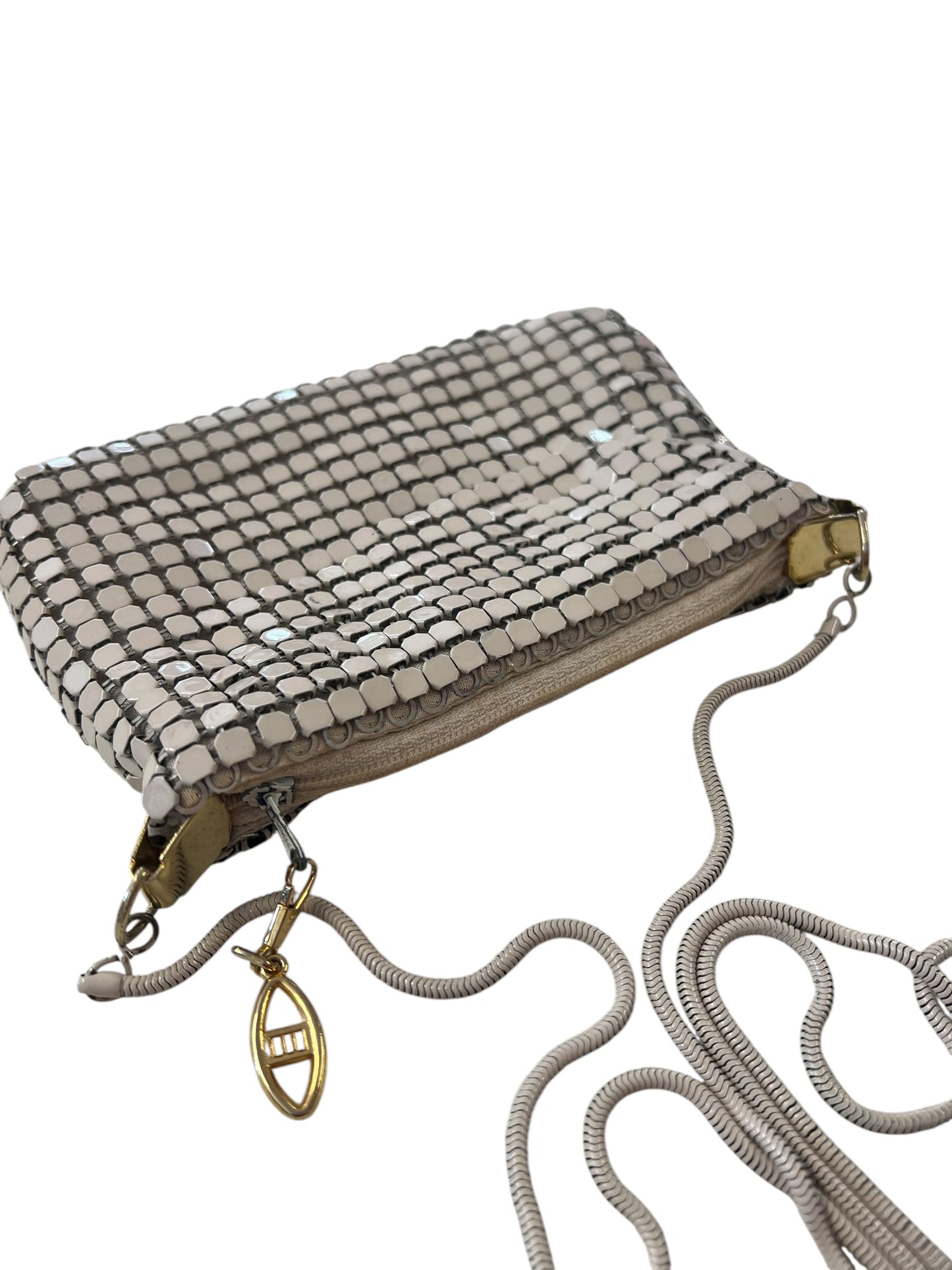 CREAM GLOMESH SHOULDERBAG