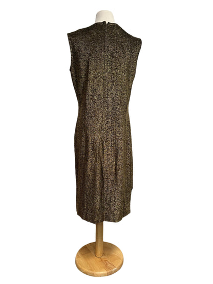 BARBARA FEILD GOLD GLAMOUR DRESS SZ 12/14
