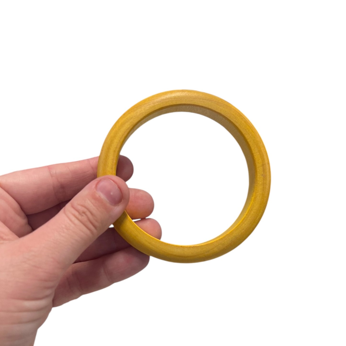 RIVETING YELLOW BANGLE