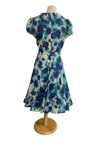SMOOVE BLUE PETAL DRESS SZ 12