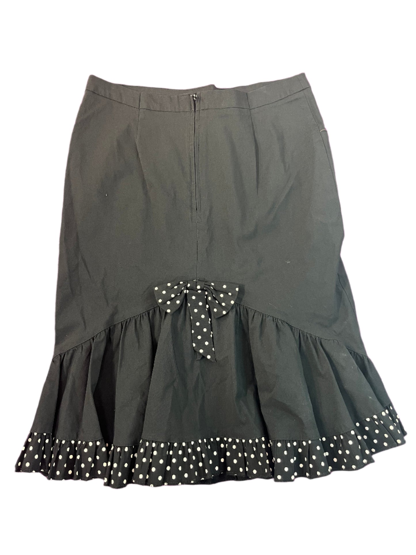 HELLBUNNY POLKADOT PENCIL SKIRT SZ L/12