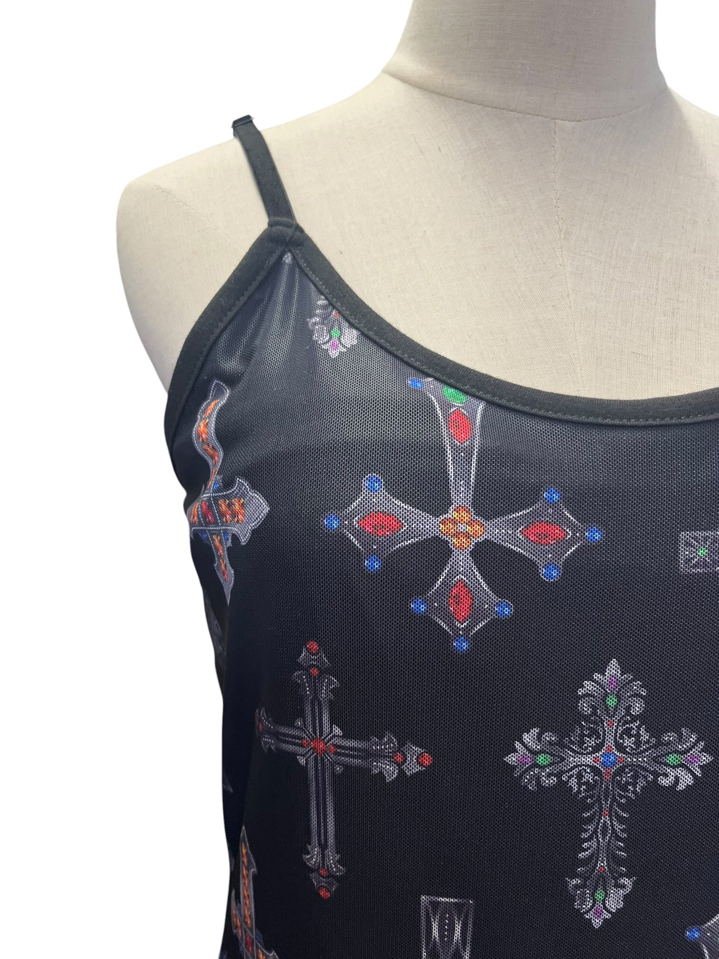 DANGERFIELD MESH CROSS DRESS | 10
