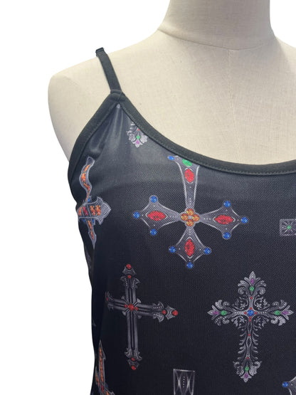 DANGERFIELD MESH CROSS DRESS | 10