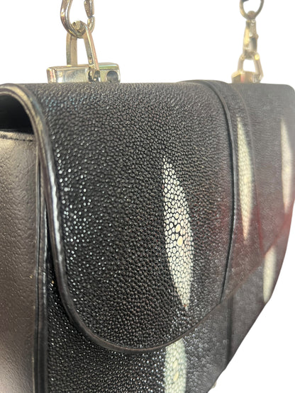 RARE STINGRAY LEATHER SHOULDER BAG