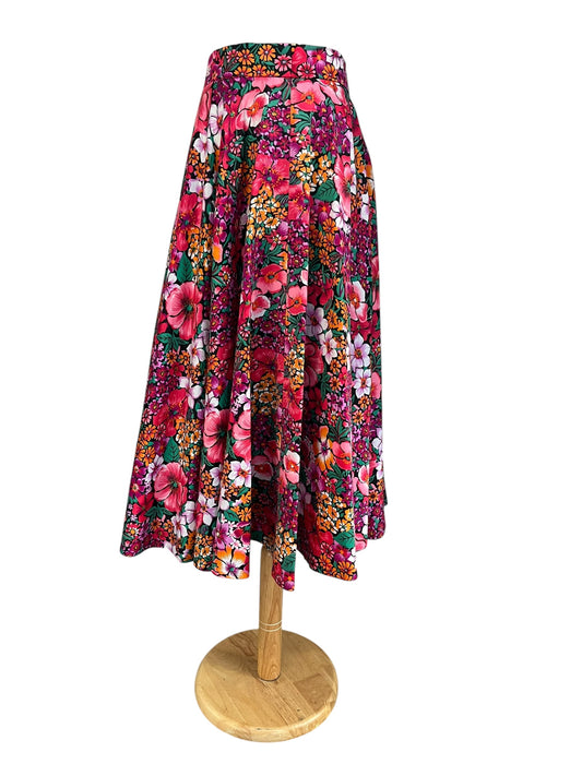 FLETCHER JONES FULL FLORAL SKIRT | 10