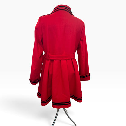HELL BUNNY RED ANCHOR COAT | 3XL