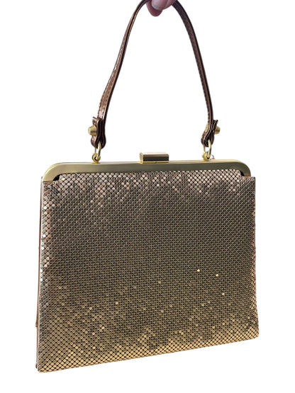 BETTIE PAIGE GOLD MESH HANDBAG