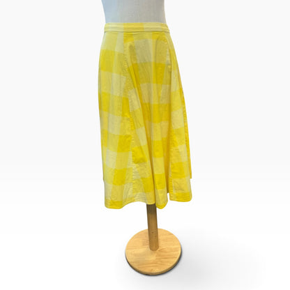 COLLECTIF YELLOW GINGHAM SKIRT | 8