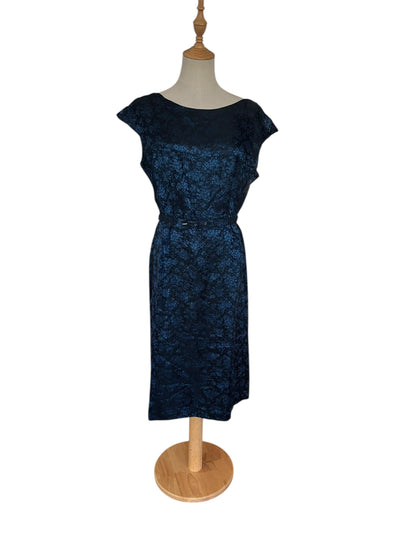 BLUE ROSE SATIN DRESS  | 14