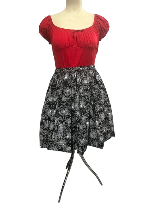 BLACK SPIDERWEB SKIRT  | 20
