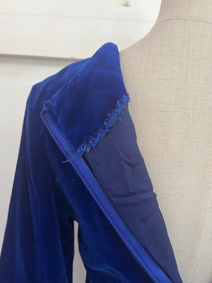 BLUE VELVET DRESS SZ 10