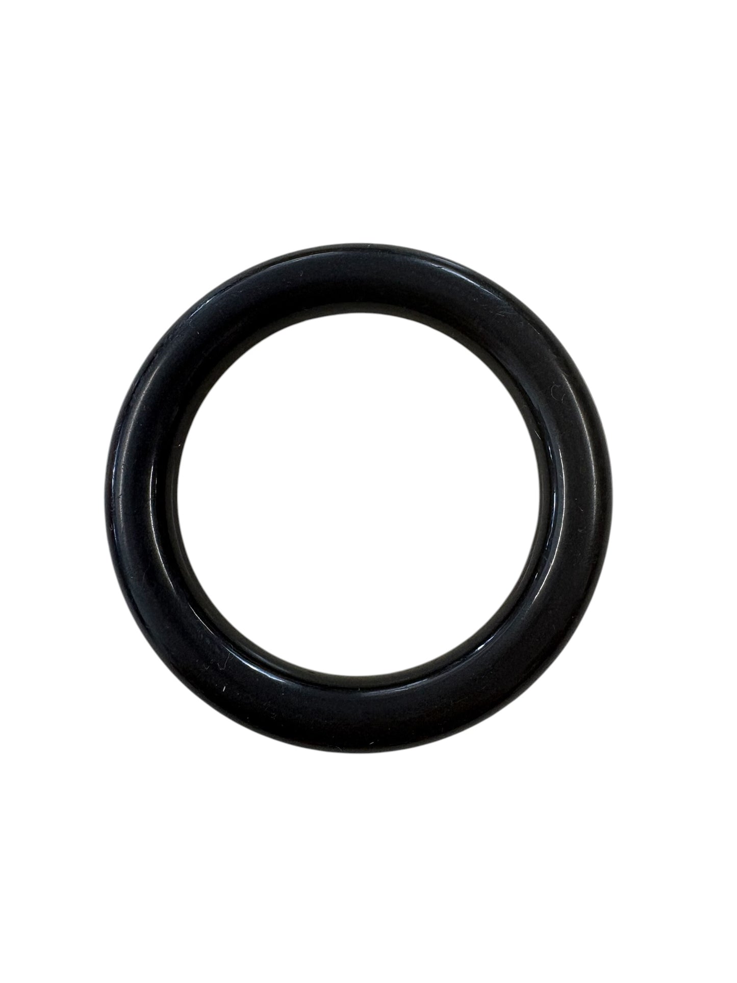 BLACK ROUND BANGLE (6.5CM)
