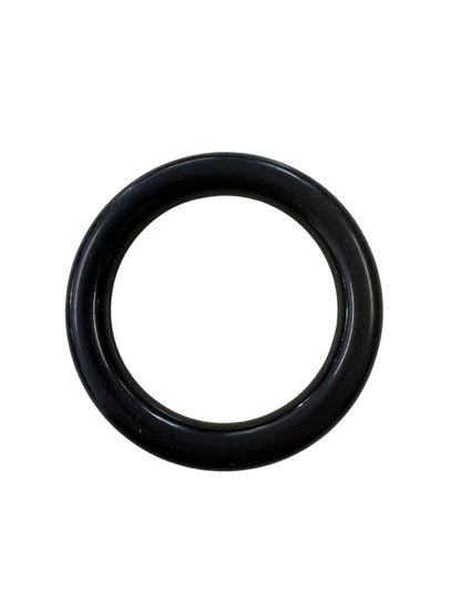 BLACK ROUND BANGLE (6.5CM)