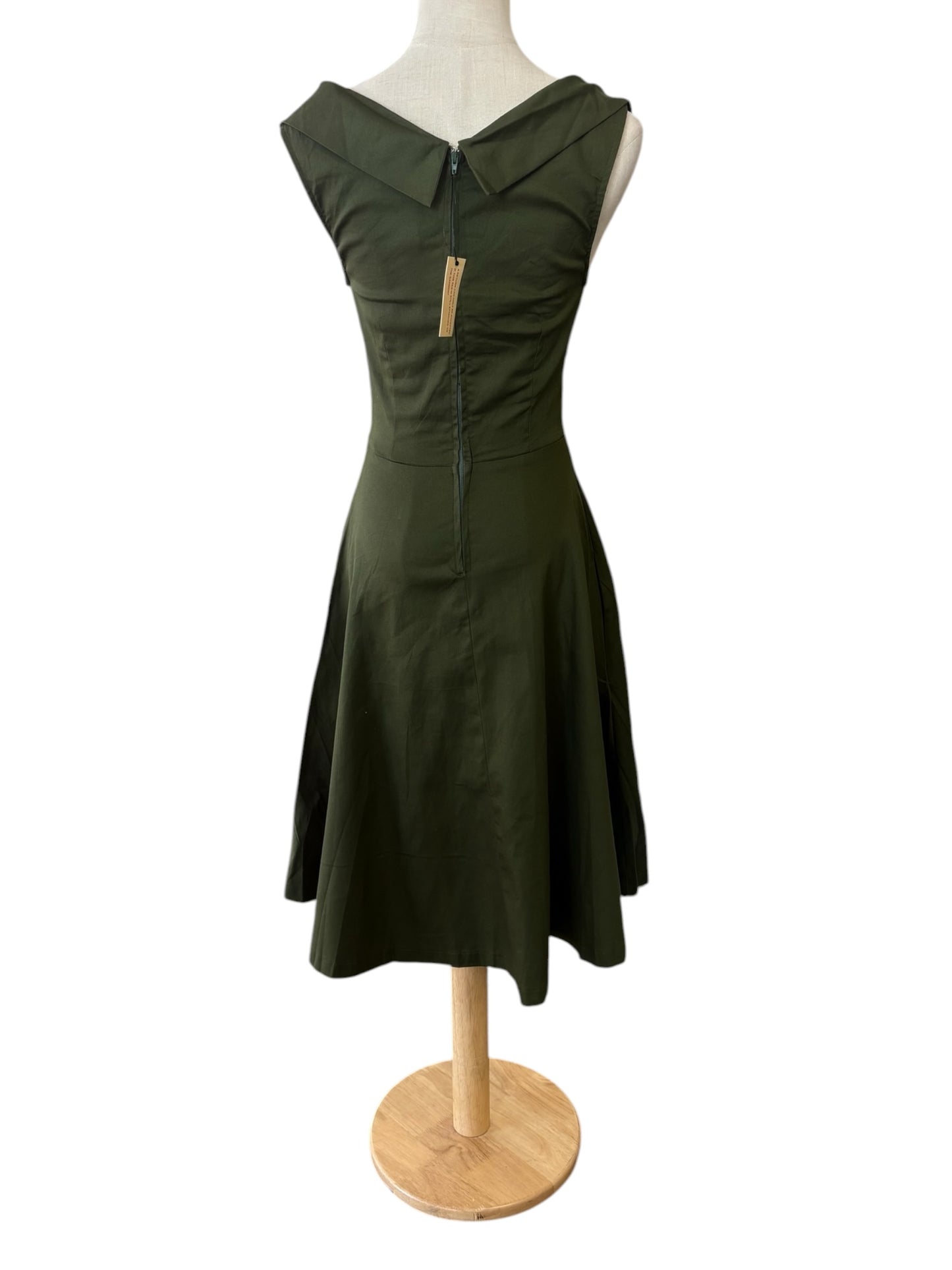 ARMY GREEN DARLENE DRESS | 8