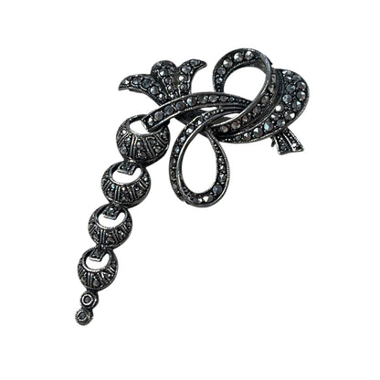 CASCADING MARCASITE BROOCH