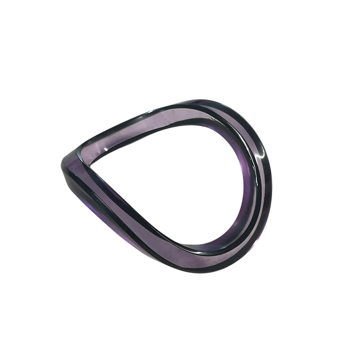 ITALIAN ASYMMETRICAL BANGLE ( purple)