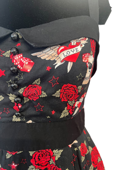 HOT TOPIC BLACK TATTOO DRESS | 8