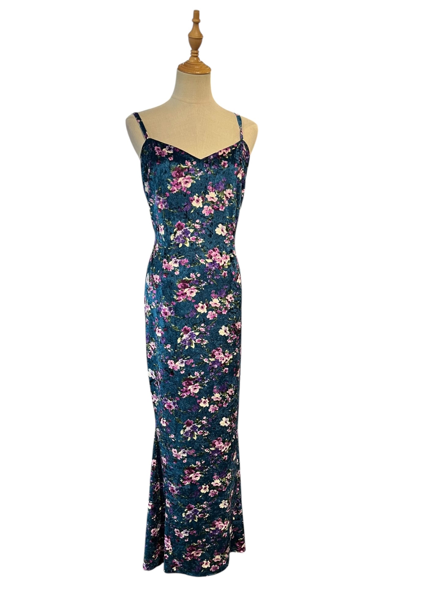 TRACI LORDS MAXI VELVET DRESS | 14