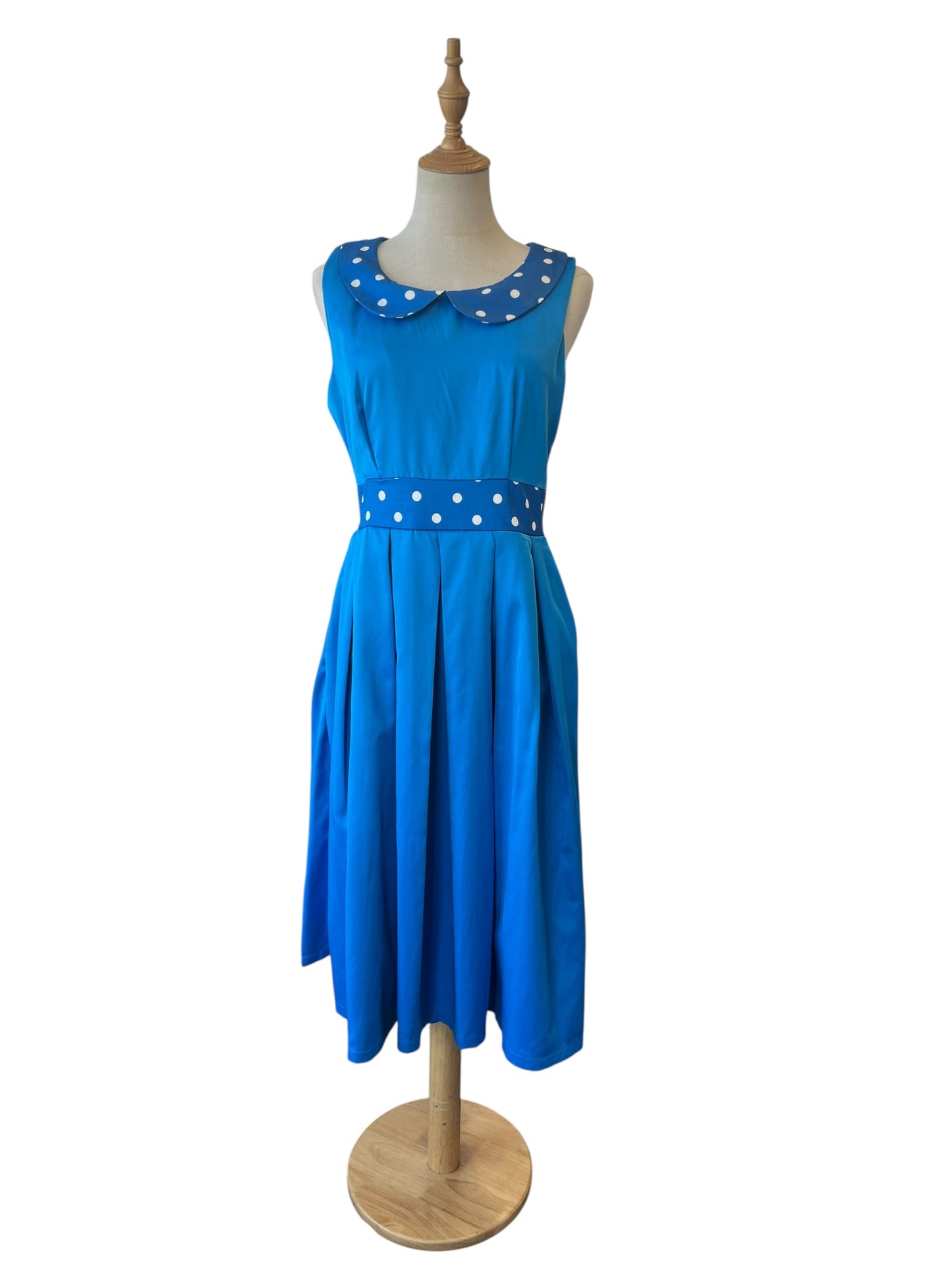 LINDY BOP BLUE POLKADOT DRESS | 12