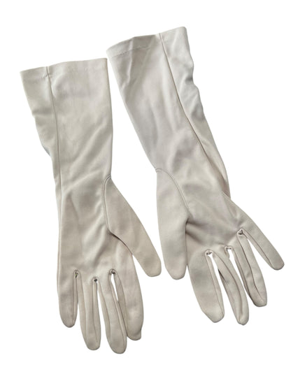 MID LENGTH BEIGE GLOVES | 8