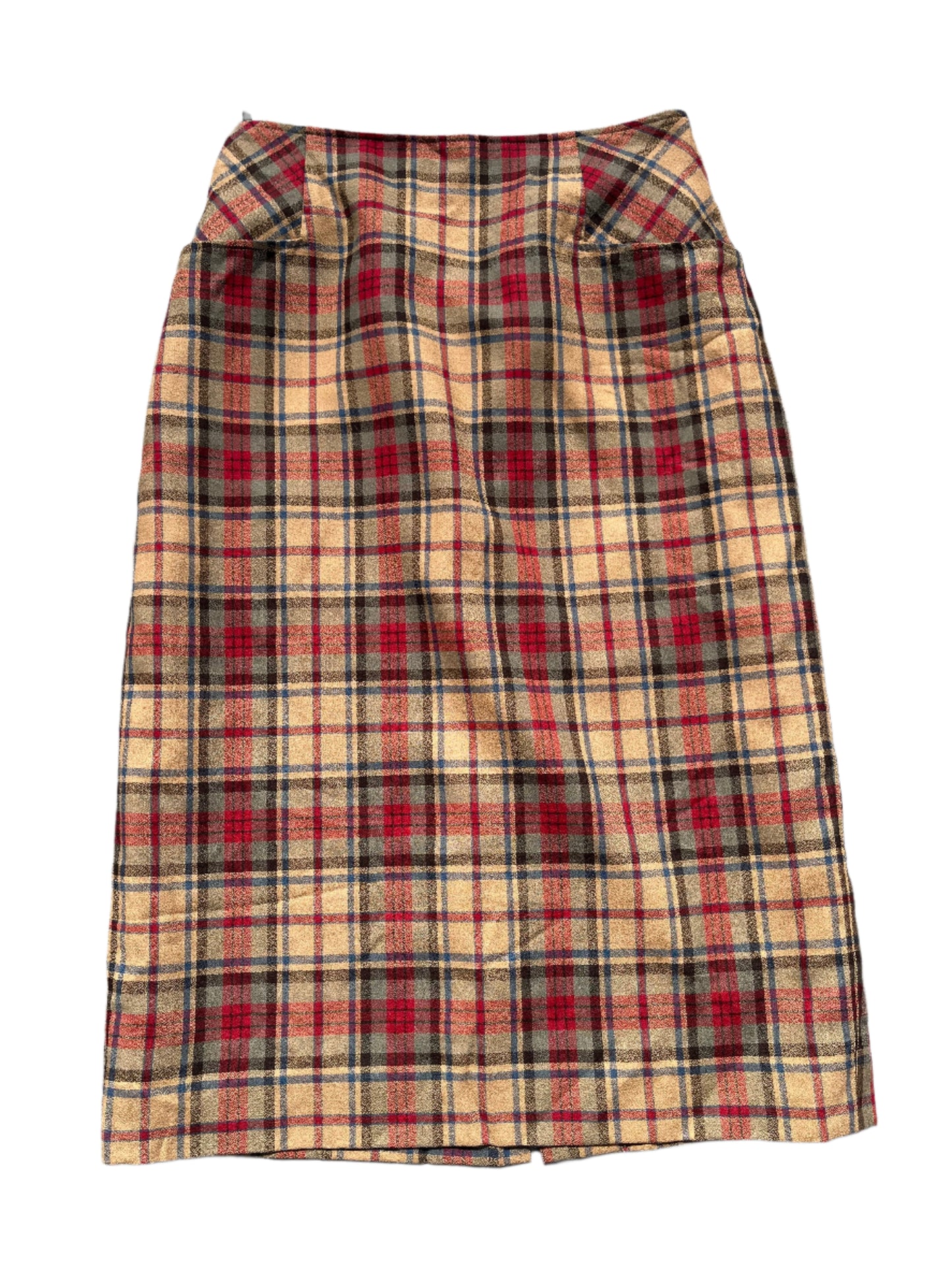 TARTAN PURE WOOL SKIRT sz12