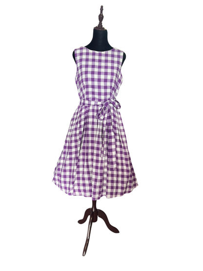 DOLLY & DOTTY PURPLE CHECK DRESS | 12