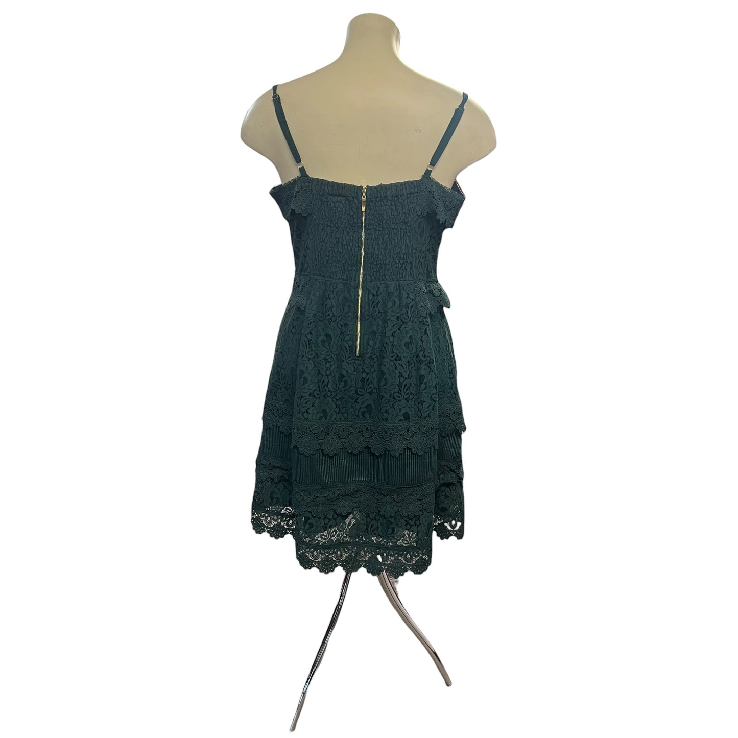 CITY CHIC GREEN LACE DRESS | S/18