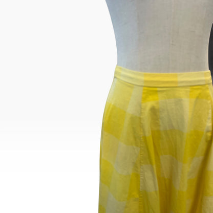 COLLECTIF YELLOW GINGHAM SKIRT | 8