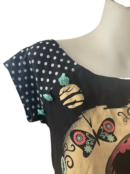 TOO FAST SQUIRREL SKULL TOP | S