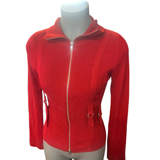 GARAGE RED KNIT JACKET| S