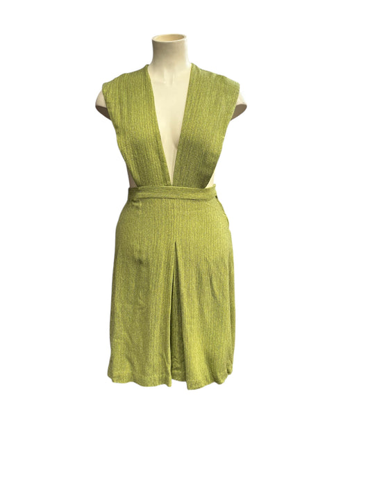 GREEN PINAFORE DRESS | 12