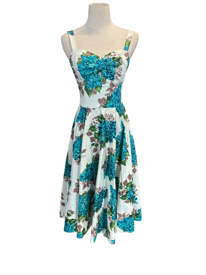 RETROSPECTD BLUE HYDRANGEA DRESS | 6
