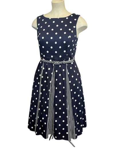 REVIEW NAVY POLKADOT DRESS | 16