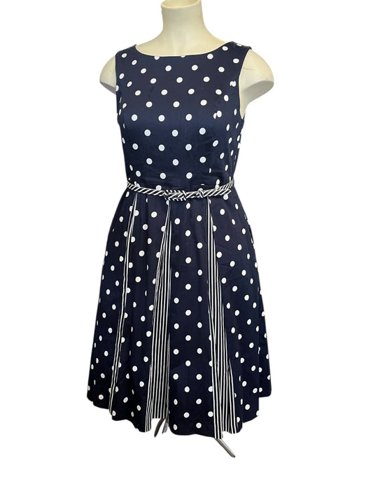 REVIEW NAVY POLKADOT DRESS | 16