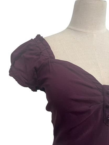 UNIQUE VINTAGE PLUM DRESS SZ 8