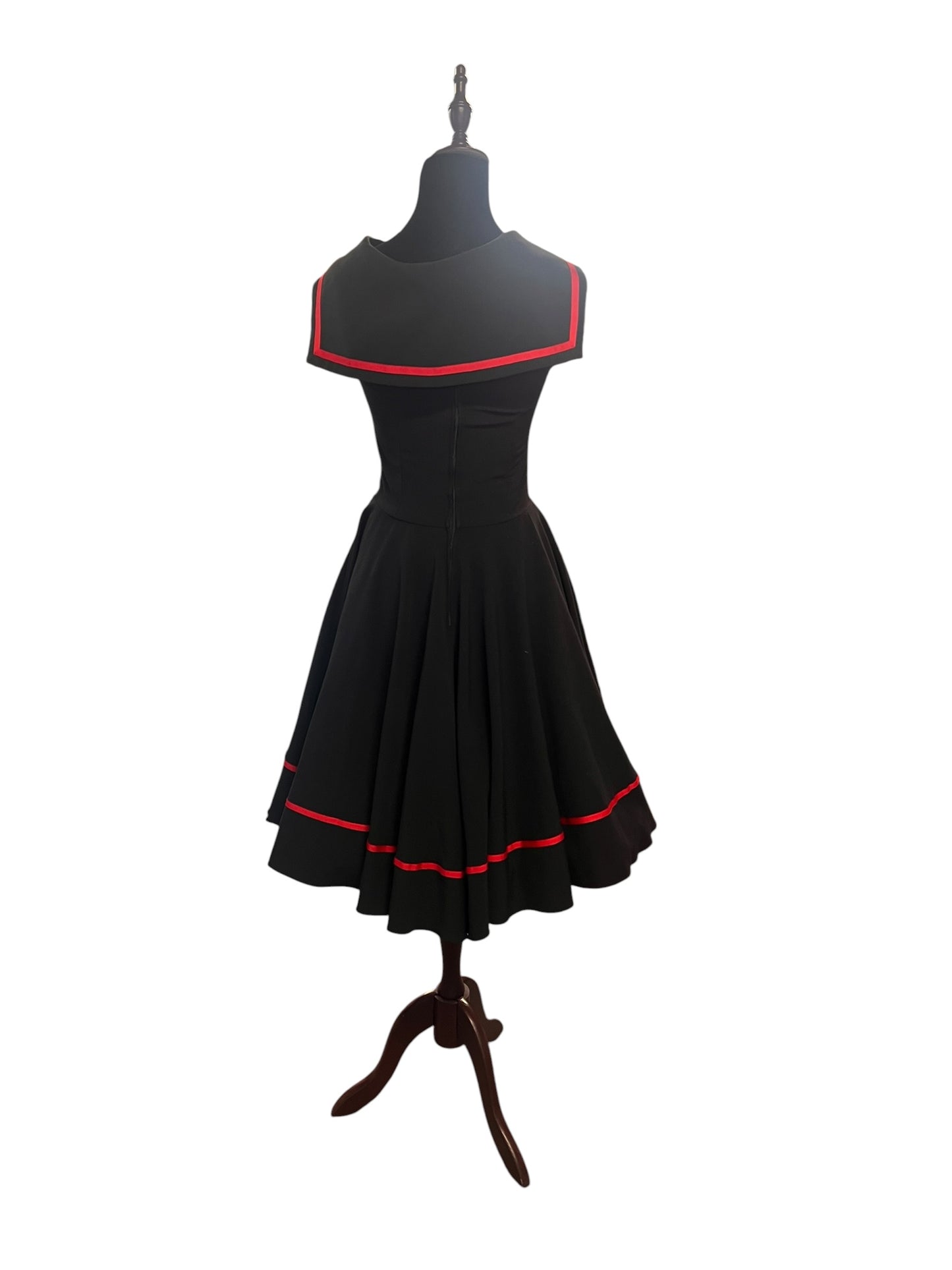 ROCK STEADY BLACK NATICAL DRESS | S