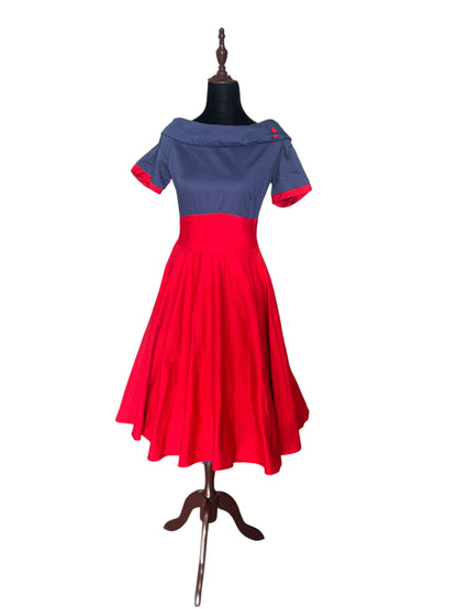 DOLLY & DOTTY BLUE & RED DRESS | 12