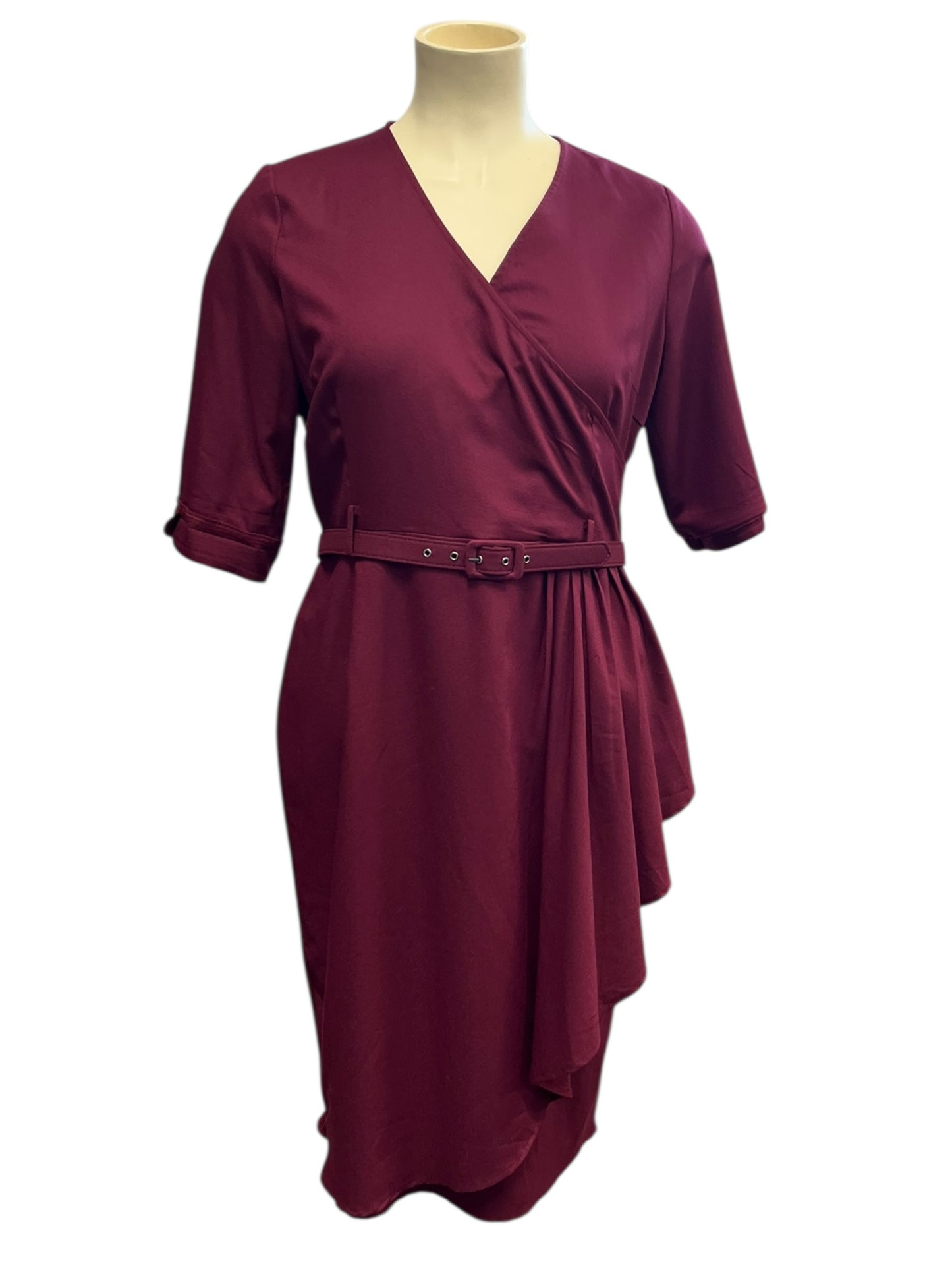 COLLECTIF PLUM DRESS | 2XL