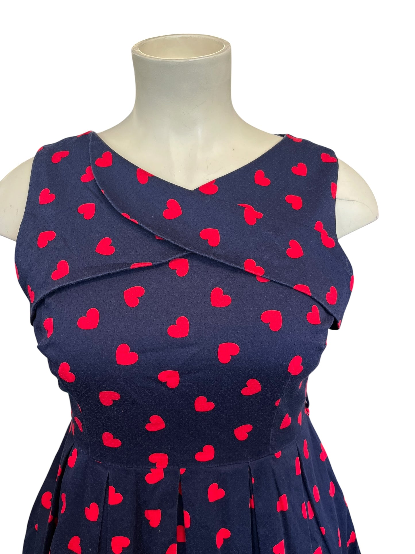 REVIEW NAVY HEART DRESS | 14