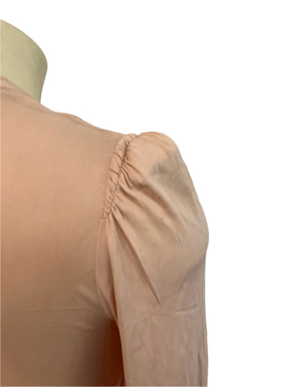 DREAMY PEACH 1940s DRESS SZ 14